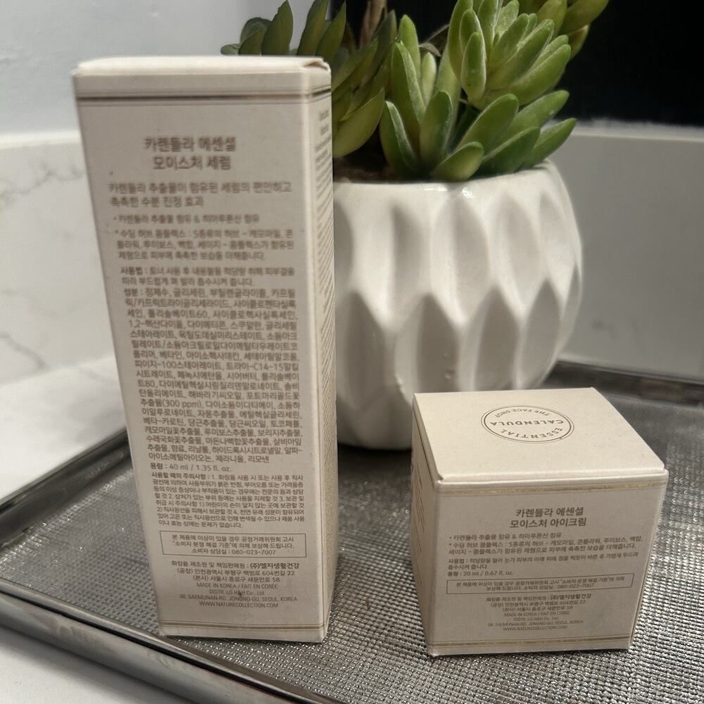 NEW The Face Shop Calendula Moisture Serum And Eye Cream Set - Picture 3 of 7